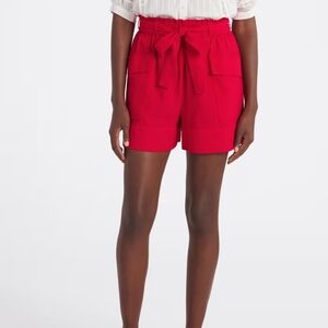 Vibrant Red Women's Cargo Shorts